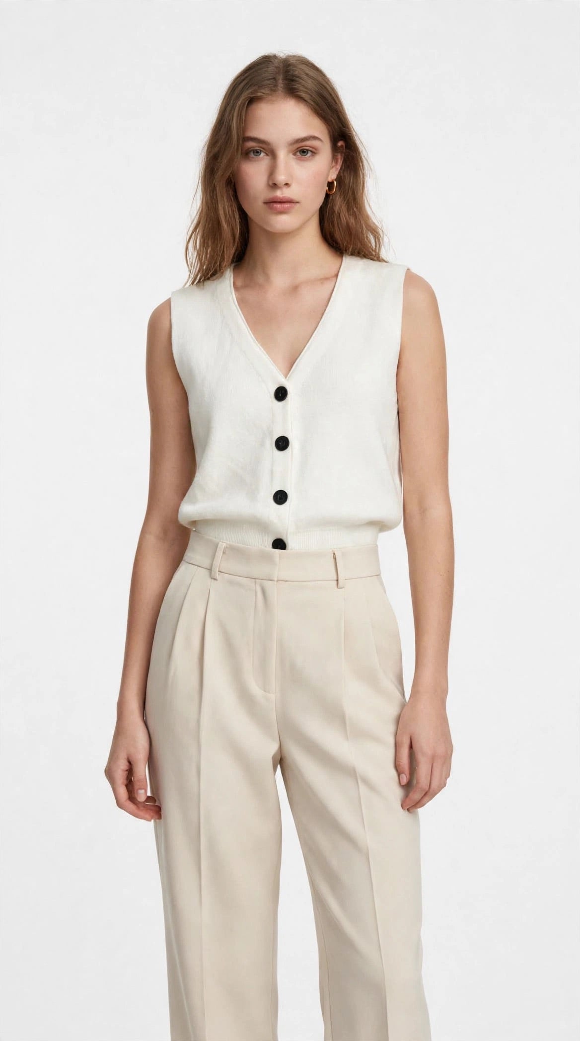 Gilet crop burro